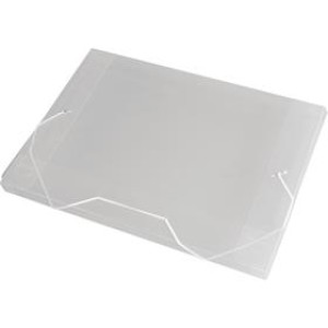 PASTA PLASTICA C/ELÁSTICO 20MM TRANSPARENTE