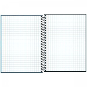 CADERNO QUADRICULADO 7X7 ESPIRAL 96 FOLHAS CAPA DURA
