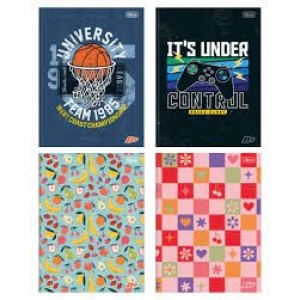 CADERNO 1/4 BROCHURA CAPA DURA 48 FOLHAS