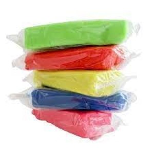 MASSA DE MODELAR  POTE COM 5 CORES