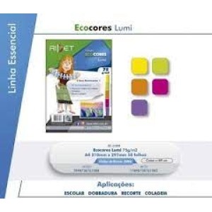 ECO CORES LUMI 50FOLHAS NOVAPRINT