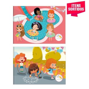 CADERNO MEIA PAUTA 40 FOLHAS CAPA DURA SAPECA