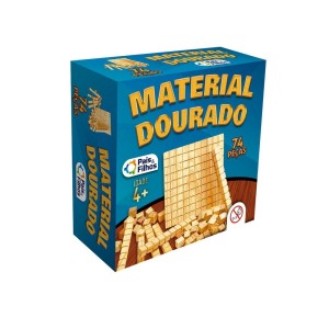 MATERIAL DOURADO 74 PEÇAS - PAIS E FILHOS