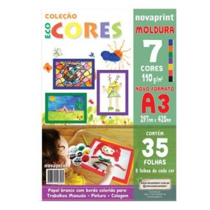 BLOCO ECO CORES MOLDURA A3 110G